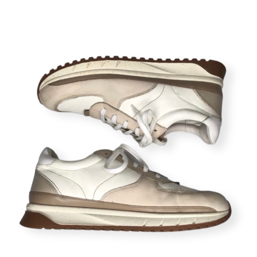 Madewell Kickoff Trainer Sneakers in Antique Cream Size 10.